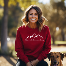 Load image into Gallery viewer, &quot;Take me to the Mountains&quot; Crewneck Sweatshirt
