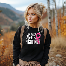 Load image into Gallery viewer, A Cure Worth Fighting For Crewneck Sweatshirt
