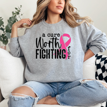 Load image into Gallery viewer, A Cure Worth Fighting For Crewneck Sweatshirt
