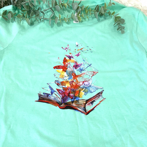 "Books & Butterflies" Tee