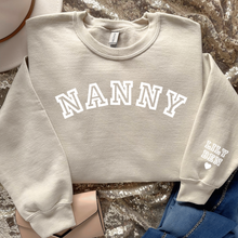 Load image into Gallery viewer, &quot;NANA/NANNY&quot; Crewneck Sweatshirt
