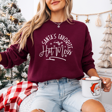 Load image into Gallery viewer, &quot;Santa&#39;s Favorite Hot Mess&quot; Crewneck
