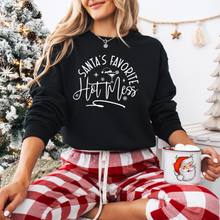 Load image into Gallery viewer, &quot;Santa&#39;s Favorite Hot Mess&quot; Crewneck
