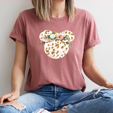 Load image into Gallery viewer, &quot;Flower Cow Print Minnie&quot; Tee
