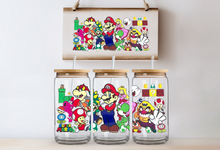 Load image into Gallery viewer, Mario Gang Can Glass - Acrylic/Plastic
