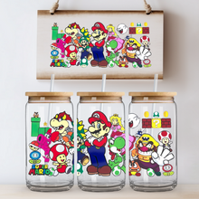 Load image into Gallery viewer, Mario Gang Can Glass - Acrylic/Plastic
