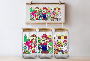 "Mario Gang"  Can Glass