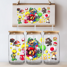 Load image into Gallery viewer, &quot;Mario &amp; Friends&quot; Can Glass - Acrylic/Plastic
