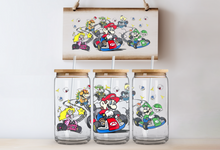Load image into Gallery viewer, &quot;Racing Mario&quot; Can Glass - Acrylic/Plastic
