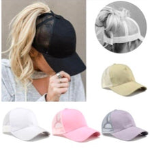 Load image into Gallery viewer, Pony Tail Hats - 3 colors
