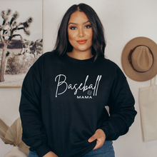 Load image into Gallery viewer, &quot;Baseball Mama&quot; Crewneck Sweatshirt  (sleeve design) #2
